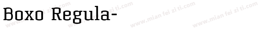Boxo Regula字体转换